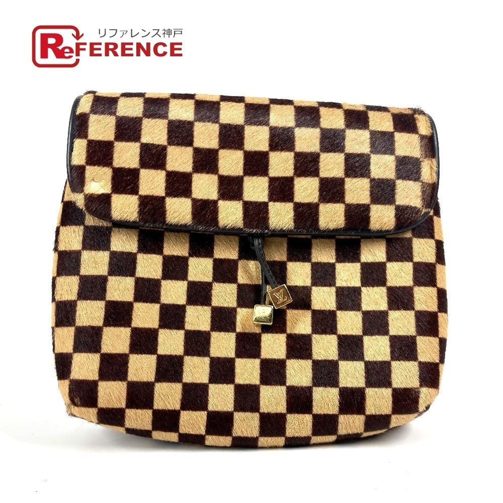 Louis Vuitton Sauvage Gazelle Shoulder Bag Crossbody Flap Ponytail Brown